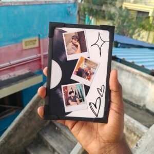 4x6 Vintage disc polaroid frame